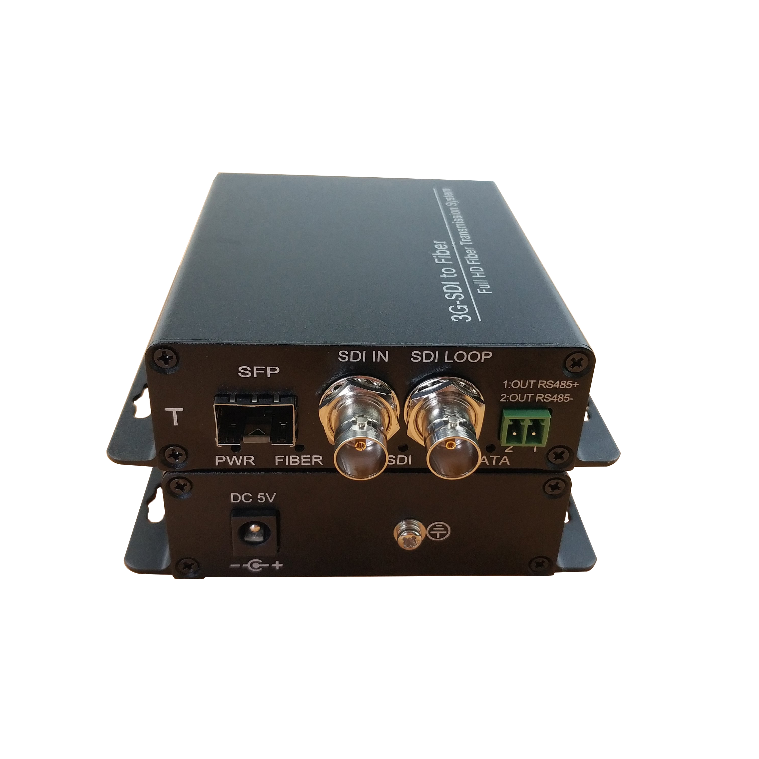 3G-SDI帶環(huán)出加1路RS485光端機